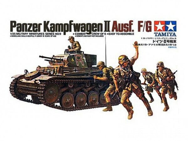 модель Нем. PanzerKampfwagen II Ausf F/G (с 5 фигурами)